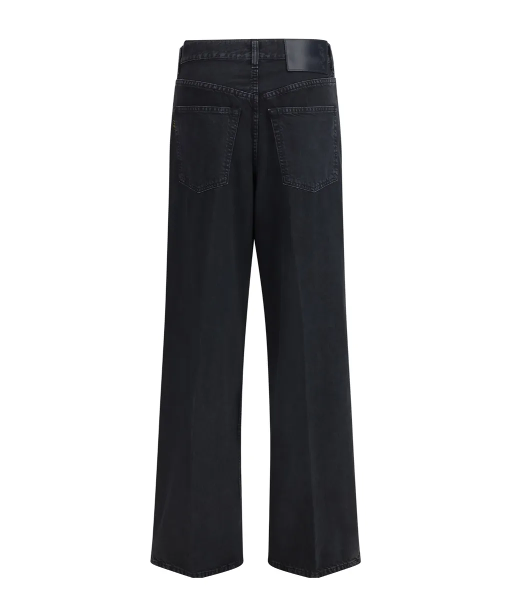 Haikure Pleated Wide Leg Jeans
