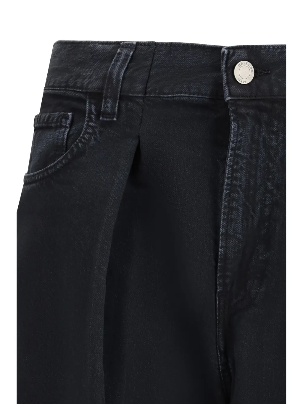 Haikure Pleated Wide Leg Jeans