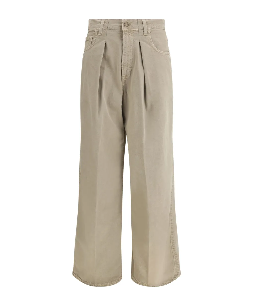 Haikure Pleated Wide Leg Jeans