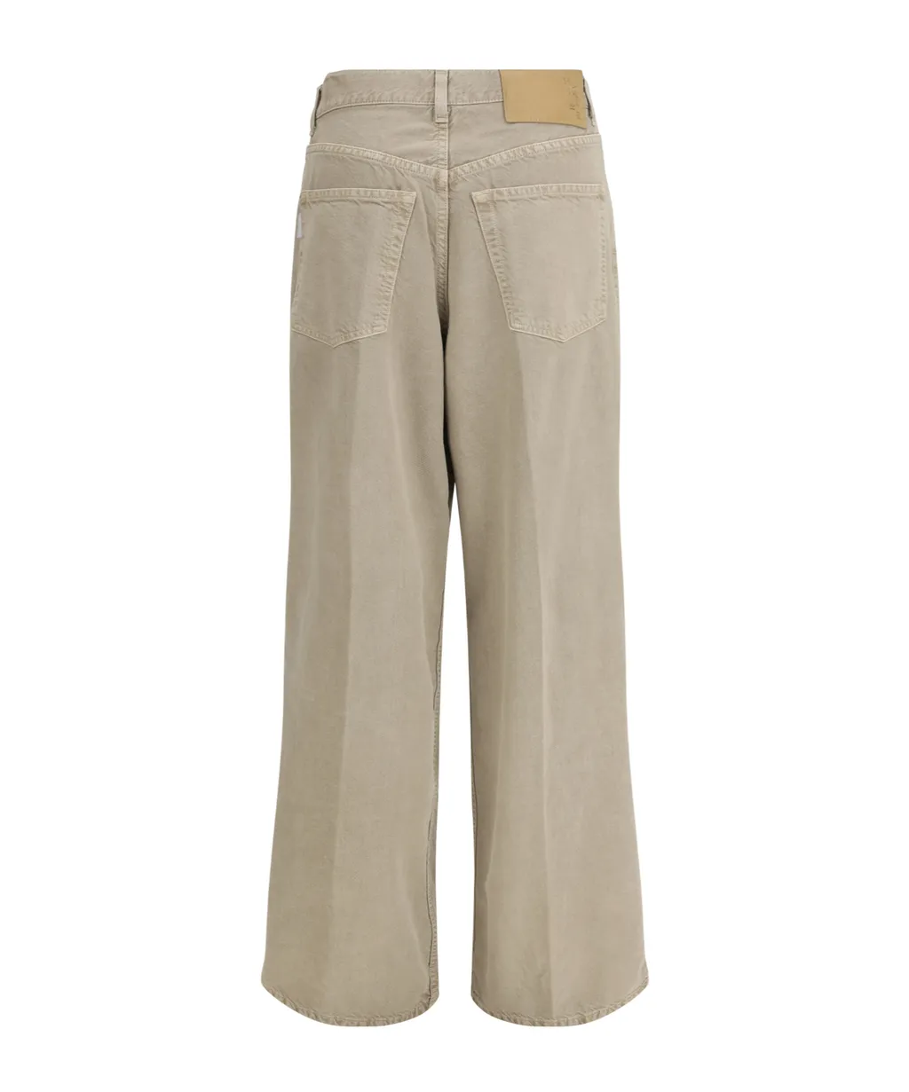 Haikure Pleated Wide Leg Jeans