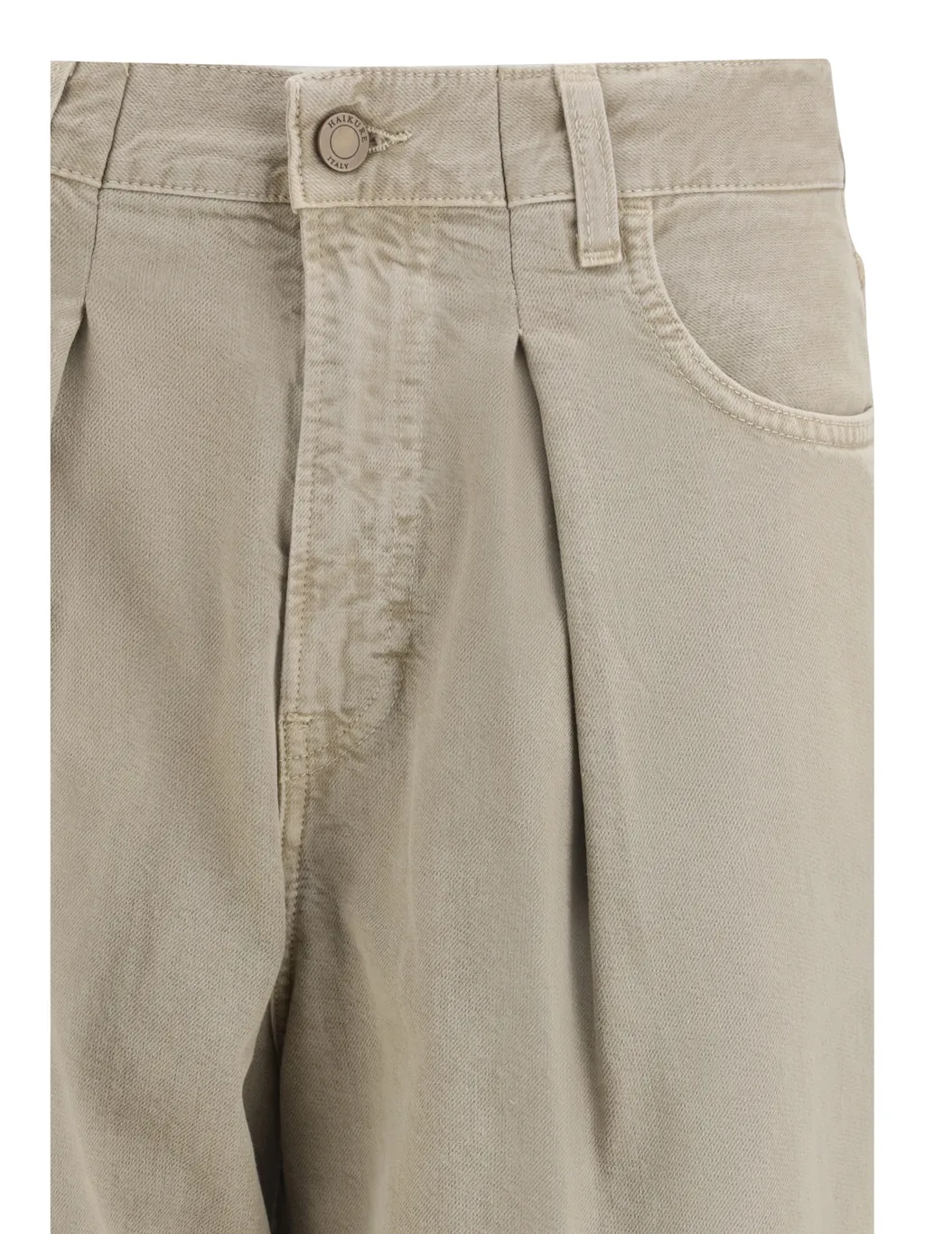 Haikure Pleated Wide Leg Jeans