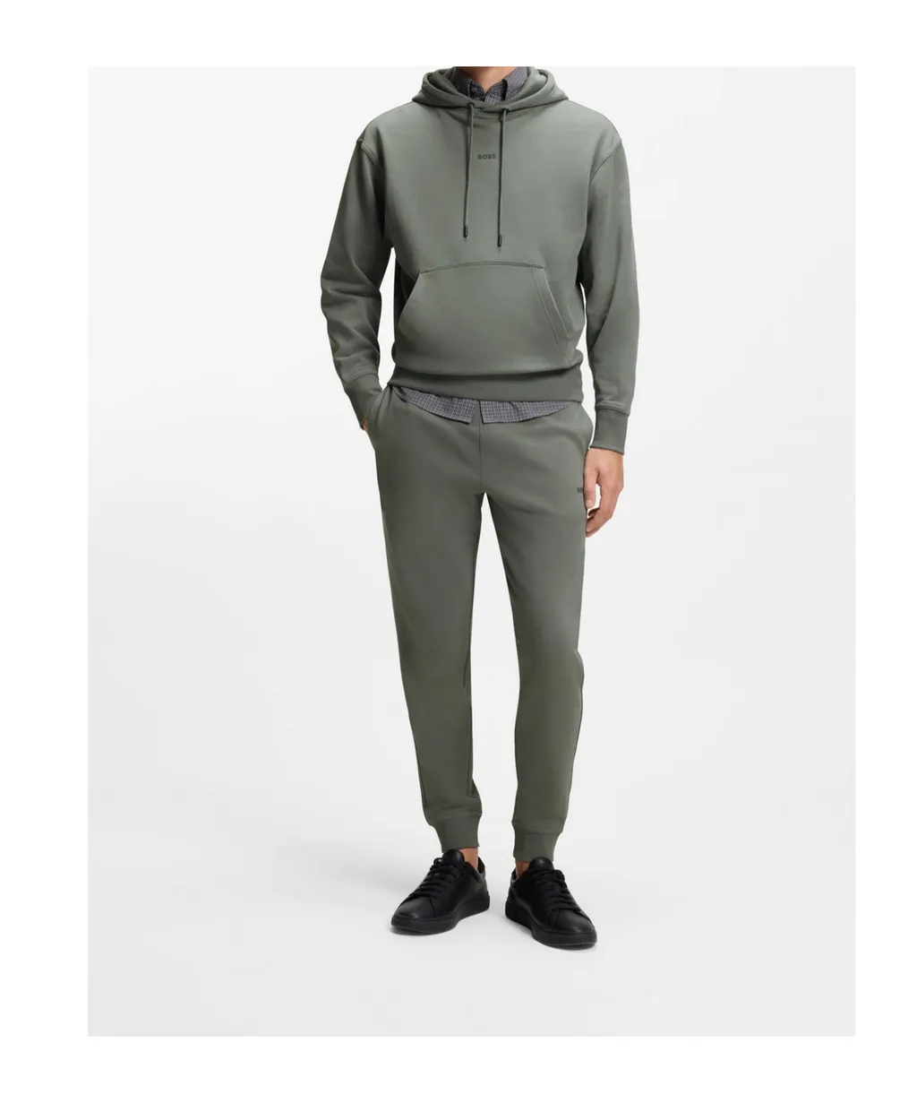 Cotton-Terry Tracksuit Set With Contrast Logos