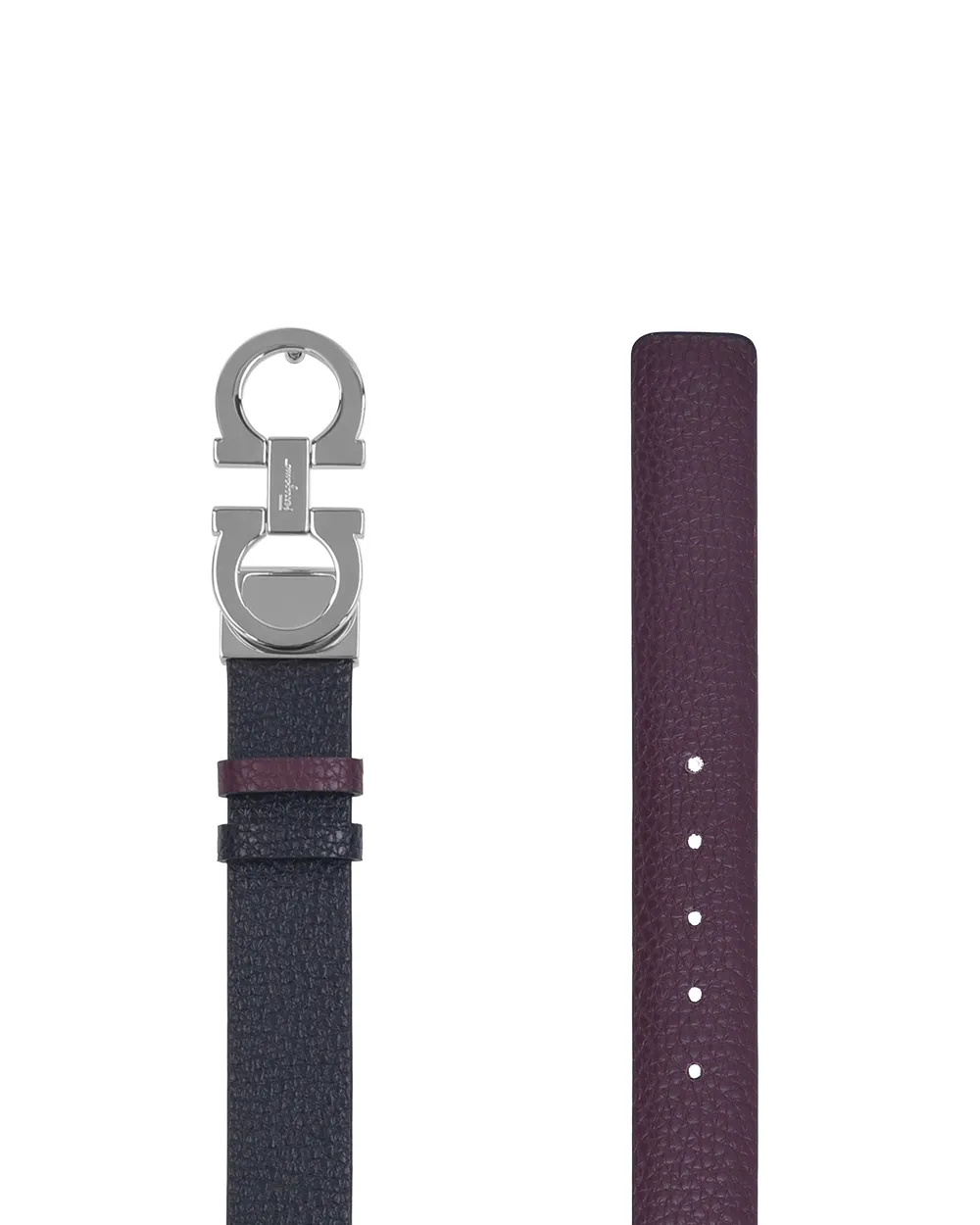 Double-Sided Logo Buckle Belt