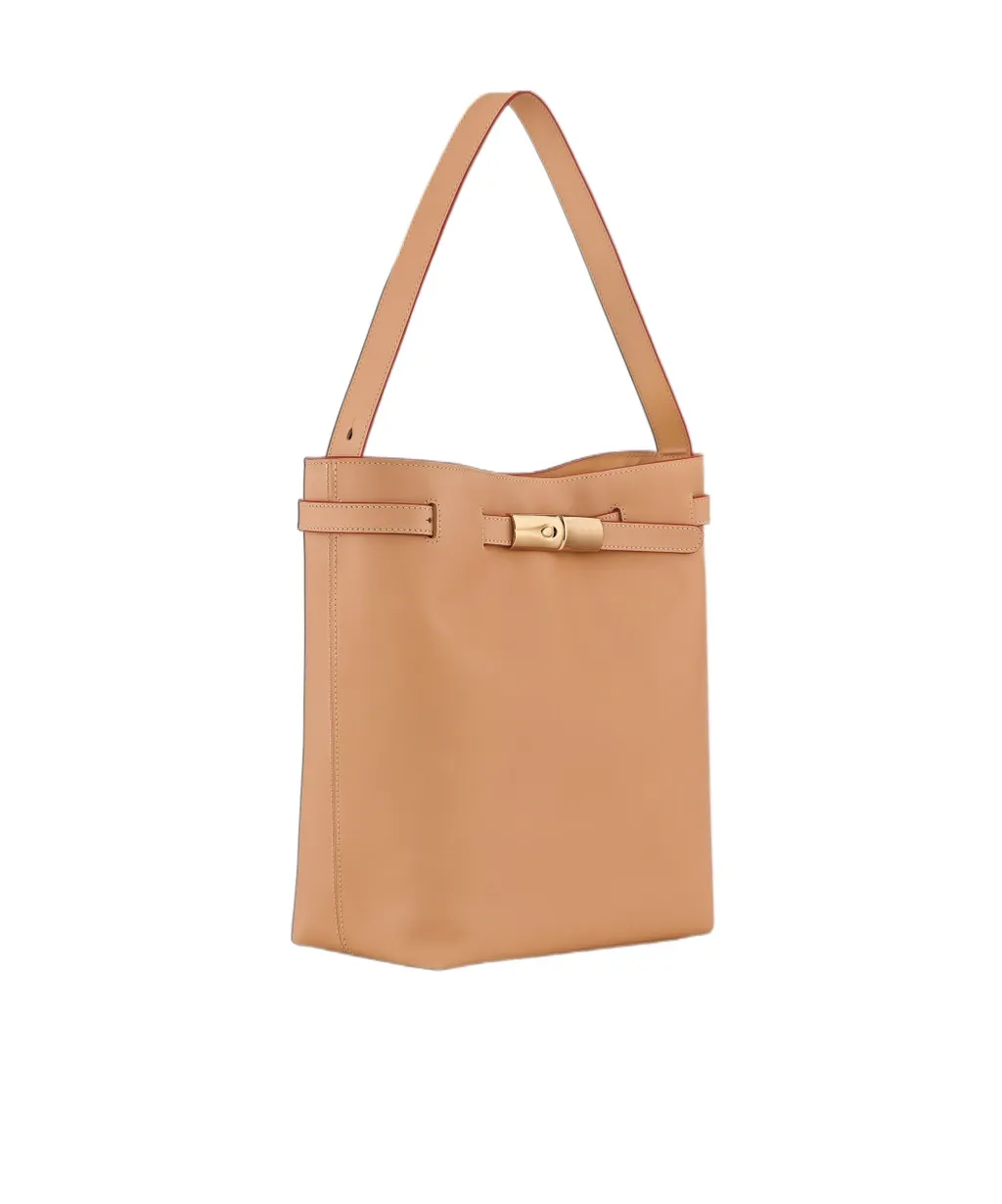 Le Roseau L Smooth Leather Shoulder Bag