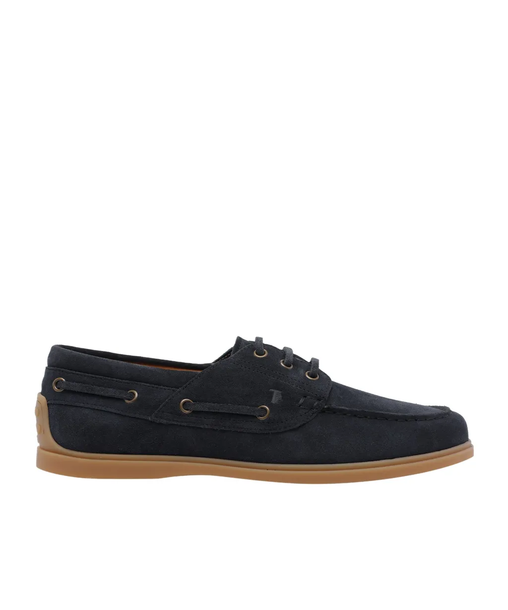 Tod's Logo Embossed Lace-Up Loafers