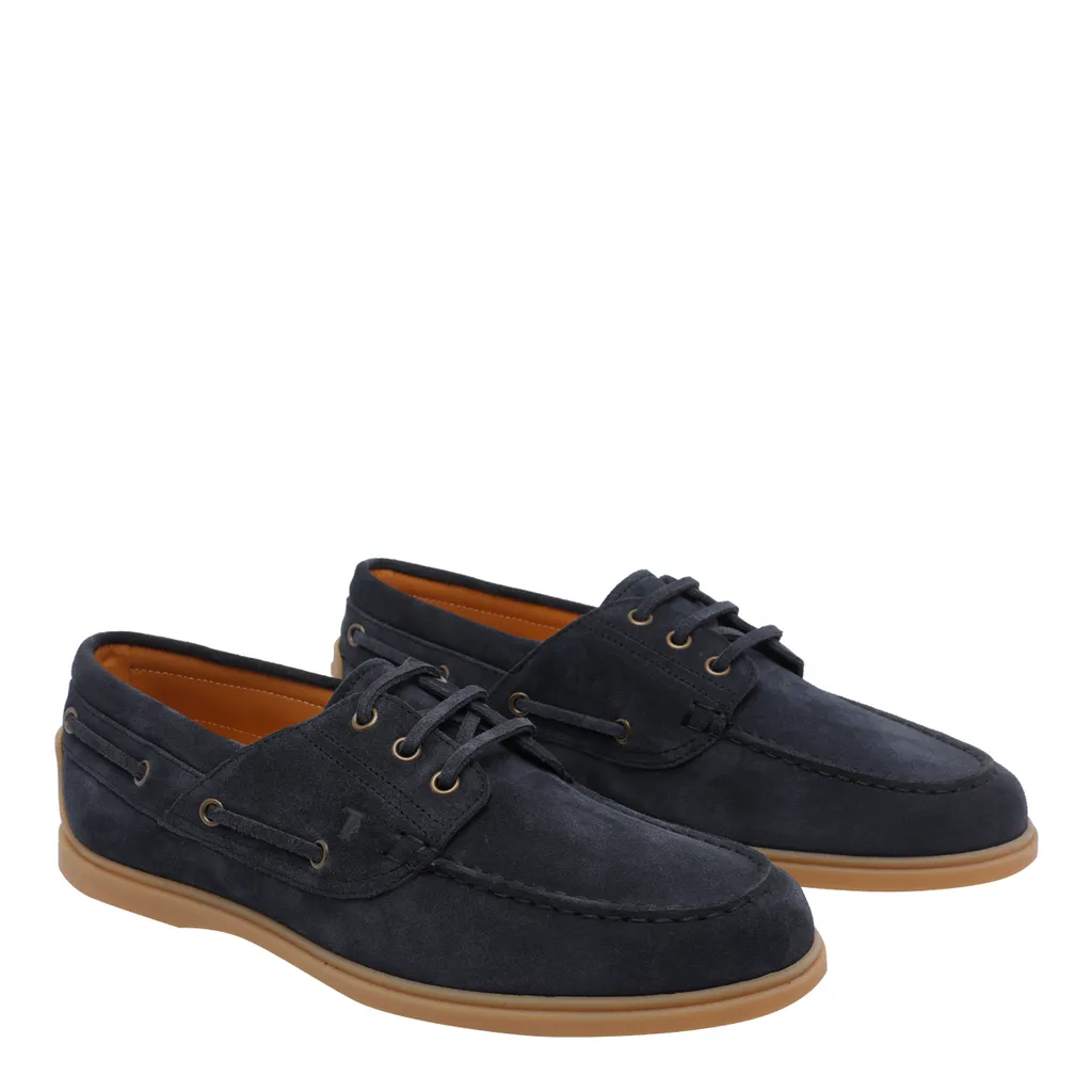 Tod's Logo Embossed Lace-Up Loafers