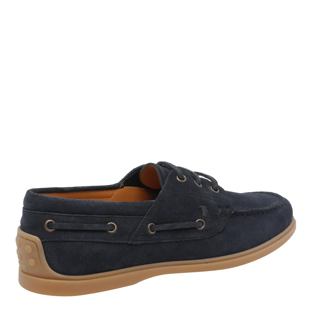 Tod's Logo Embossed Lace-Up Loafers