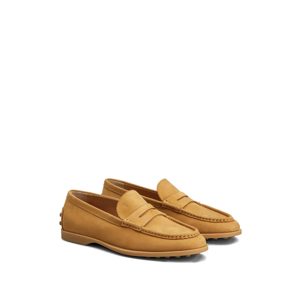 Tod's Logo Embossed Slip-On Loafers