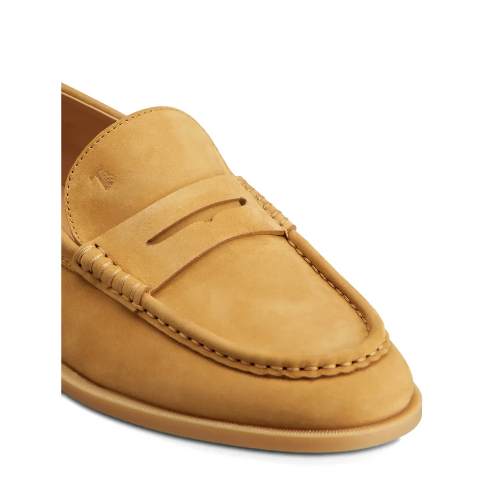 Tod's Logo Embossed Slip-On Loafers