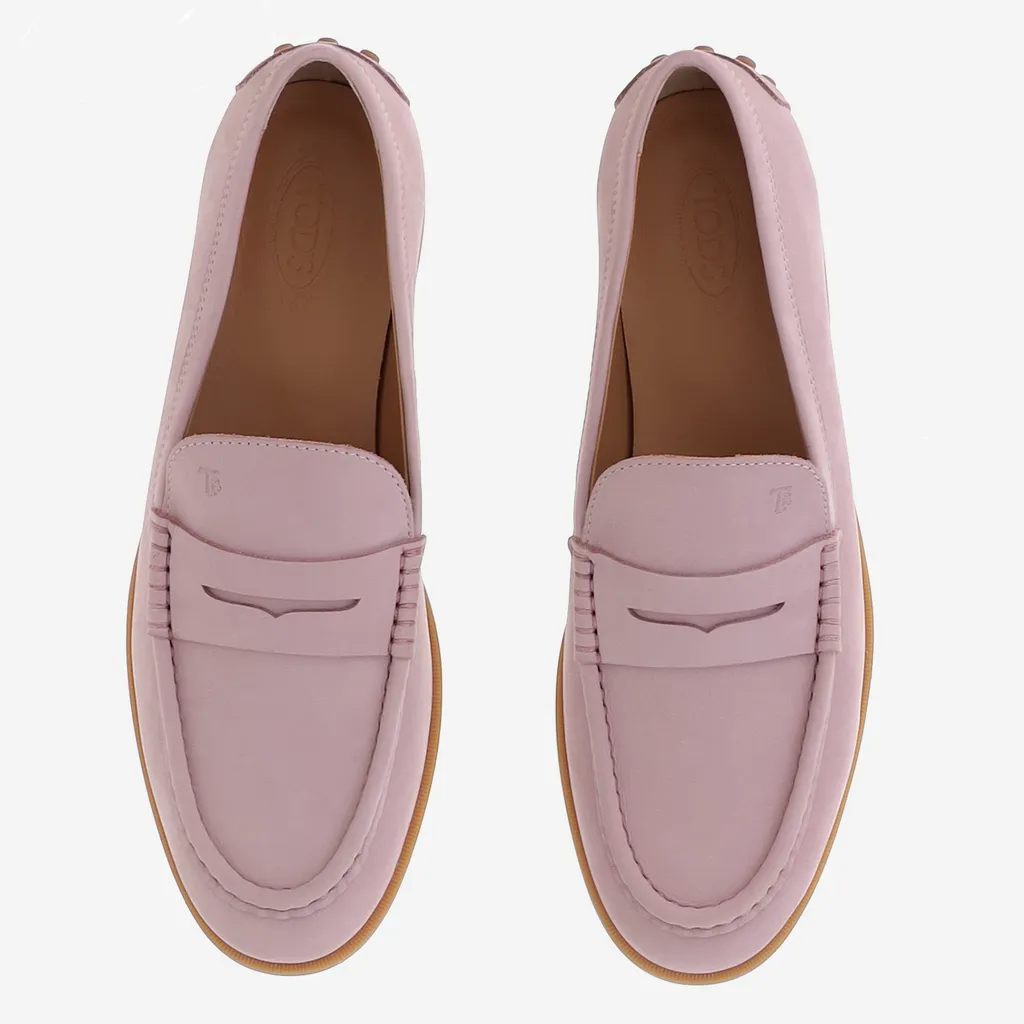 Tod's Logo Embossed Slip-On Loafers