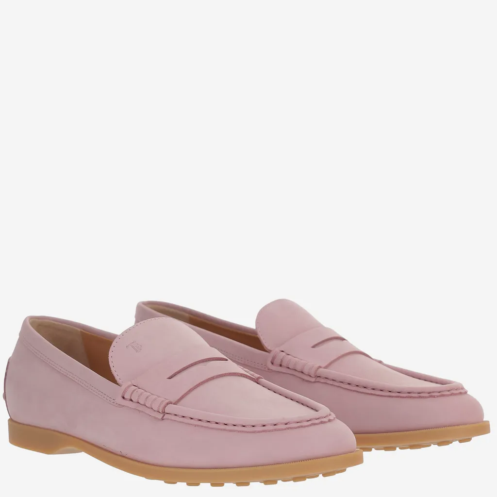 Tod's Logo Embossed Slip-On Loafers
