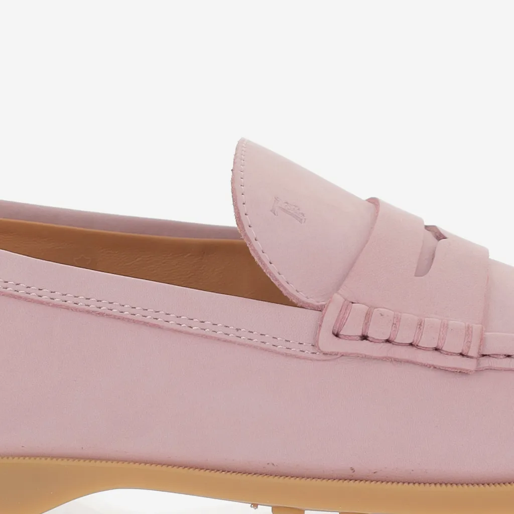 Tod's Logo Embossed Slip-On Loafers