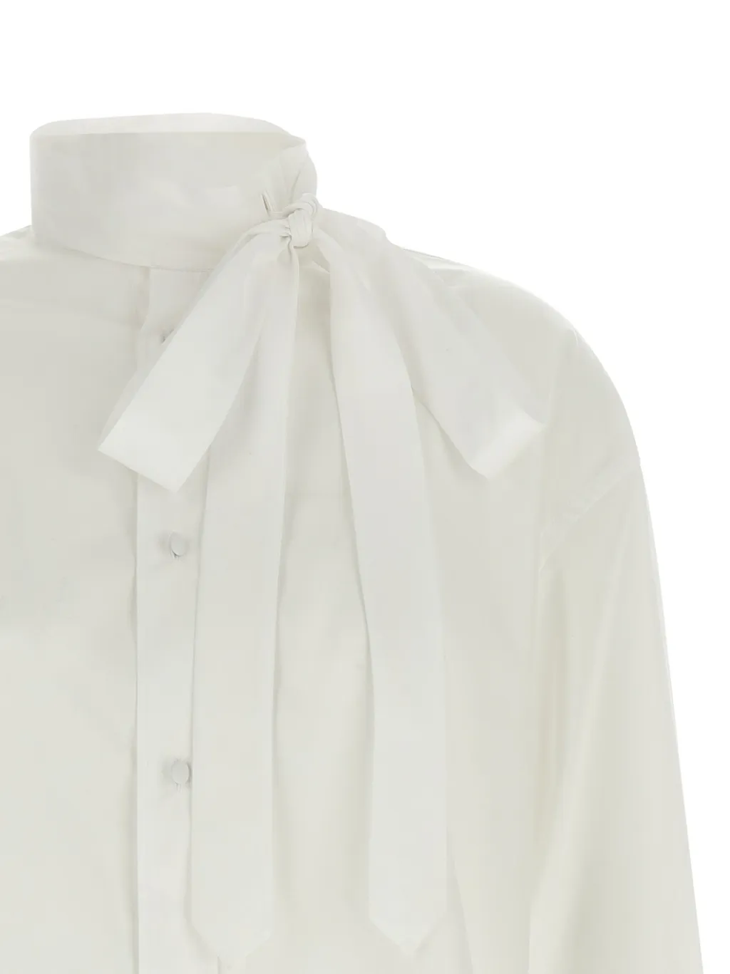 Kenzo Lavalliere Collar Long-Sleeve Shirt