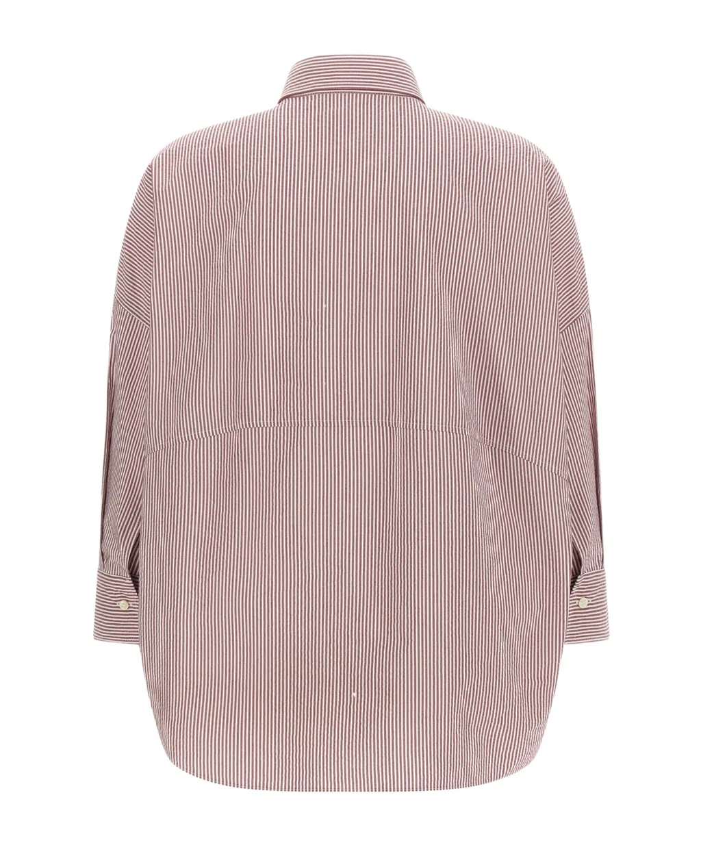 Brunello Cucinelli Striped Long-Sleeved Shirt