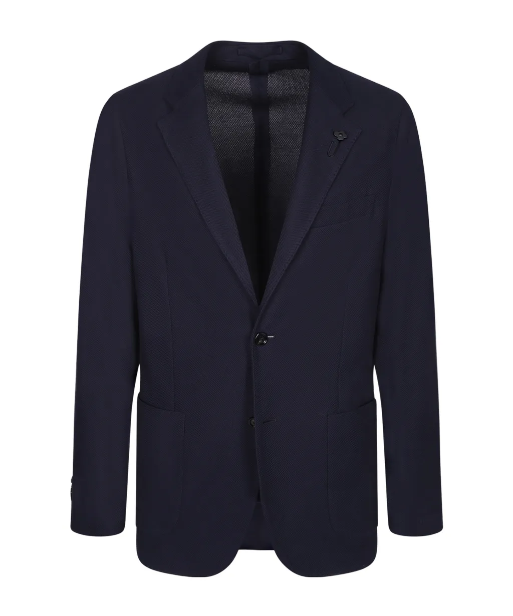 Lardini Textured Single-Breasted Blazer
