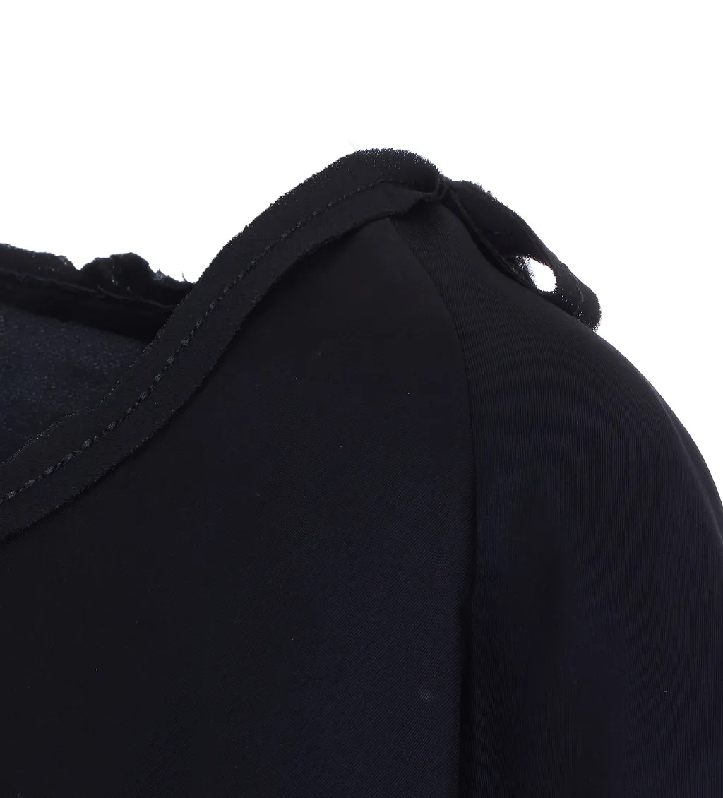Pinko Cape-Sleeve Crewneck Top