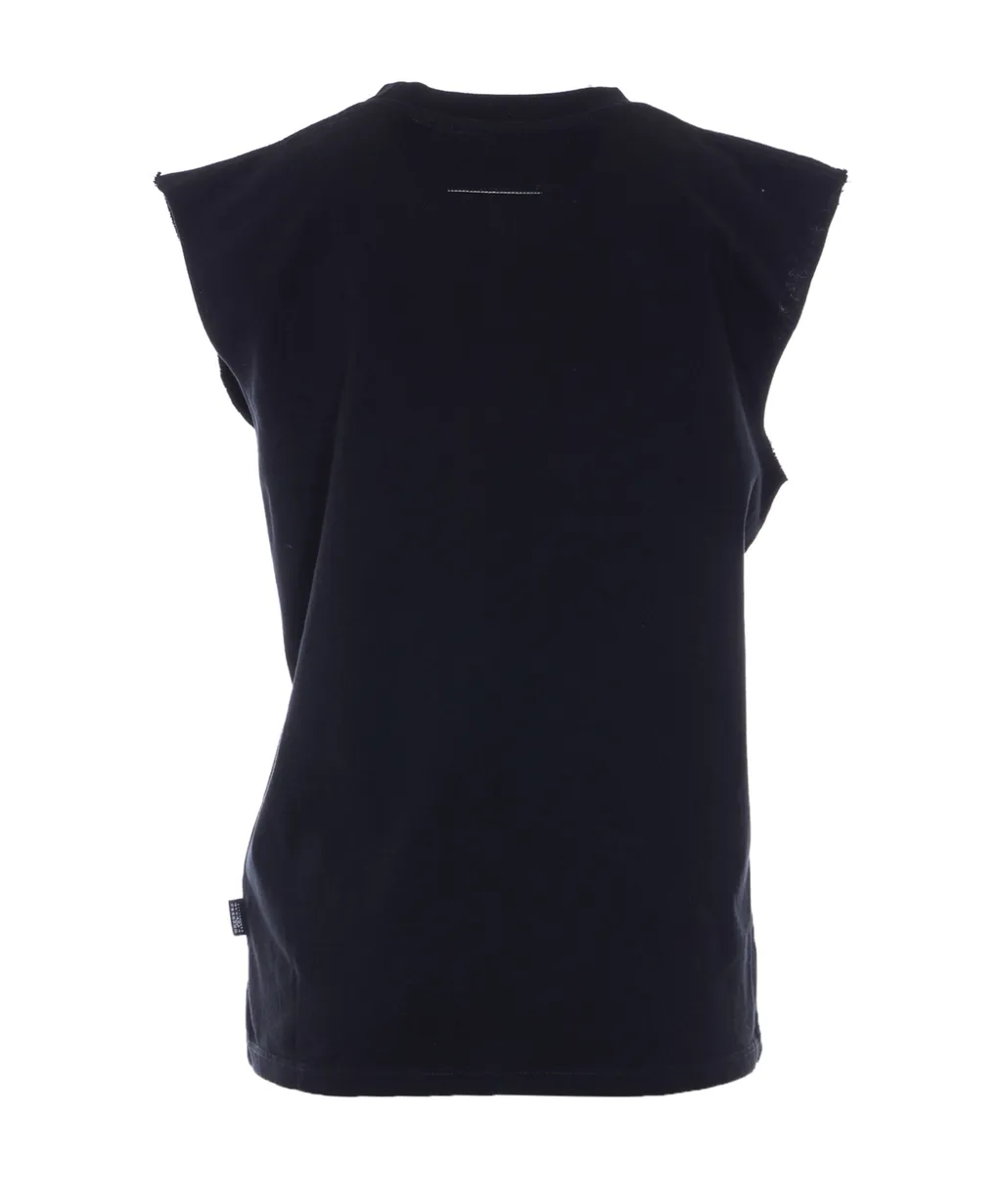 Mm6 Maison Margiela Crewneck Sleeveless Vest