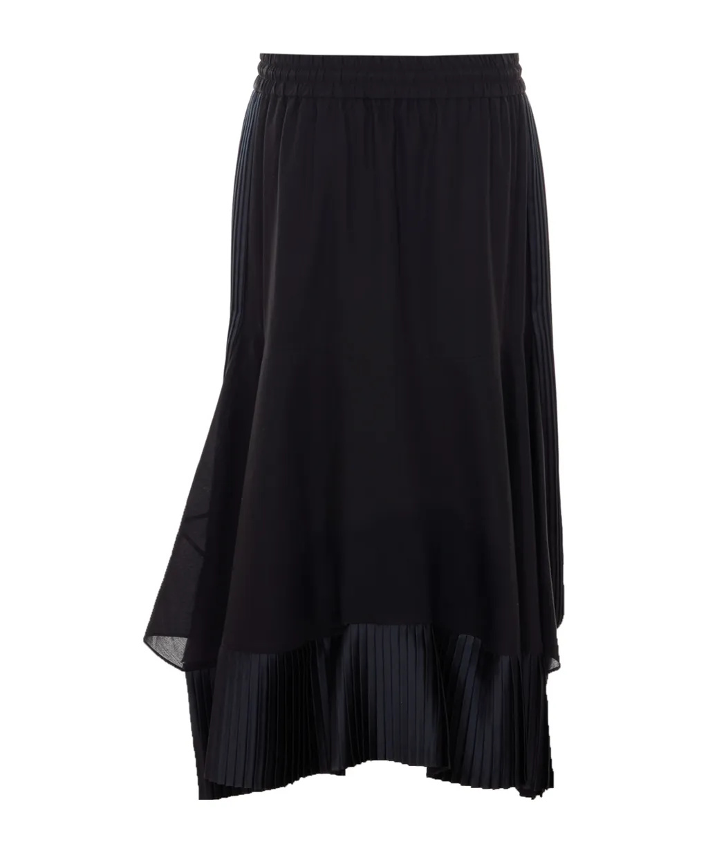 Pleated Drawstring Skirt