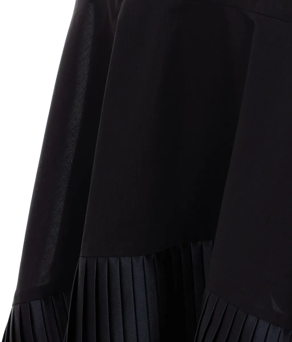 Pleated Drawstring Skirt