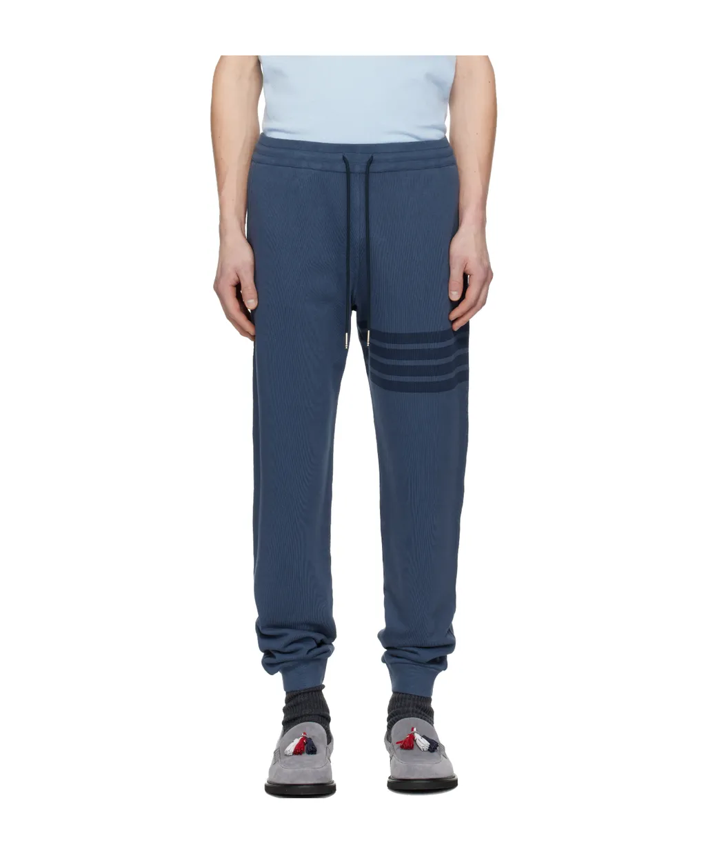 Thom Browne Solid Loopback Overdyed 4-Bar Sweatpants