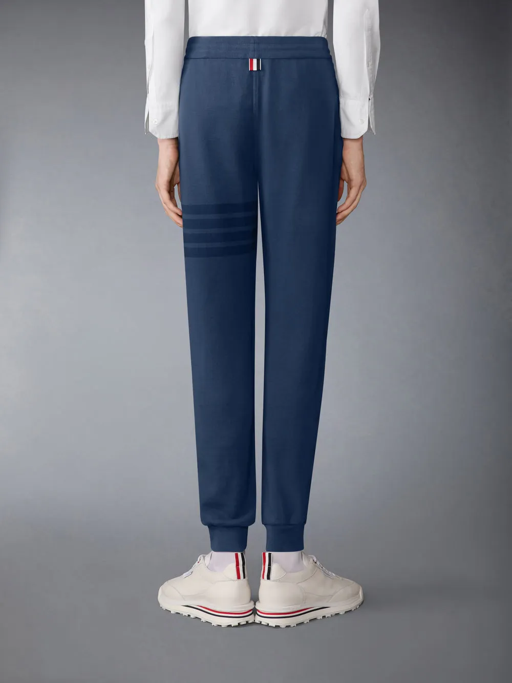 Thom Browne Solid Loopback Overdyed 4-Bar Sweatpants