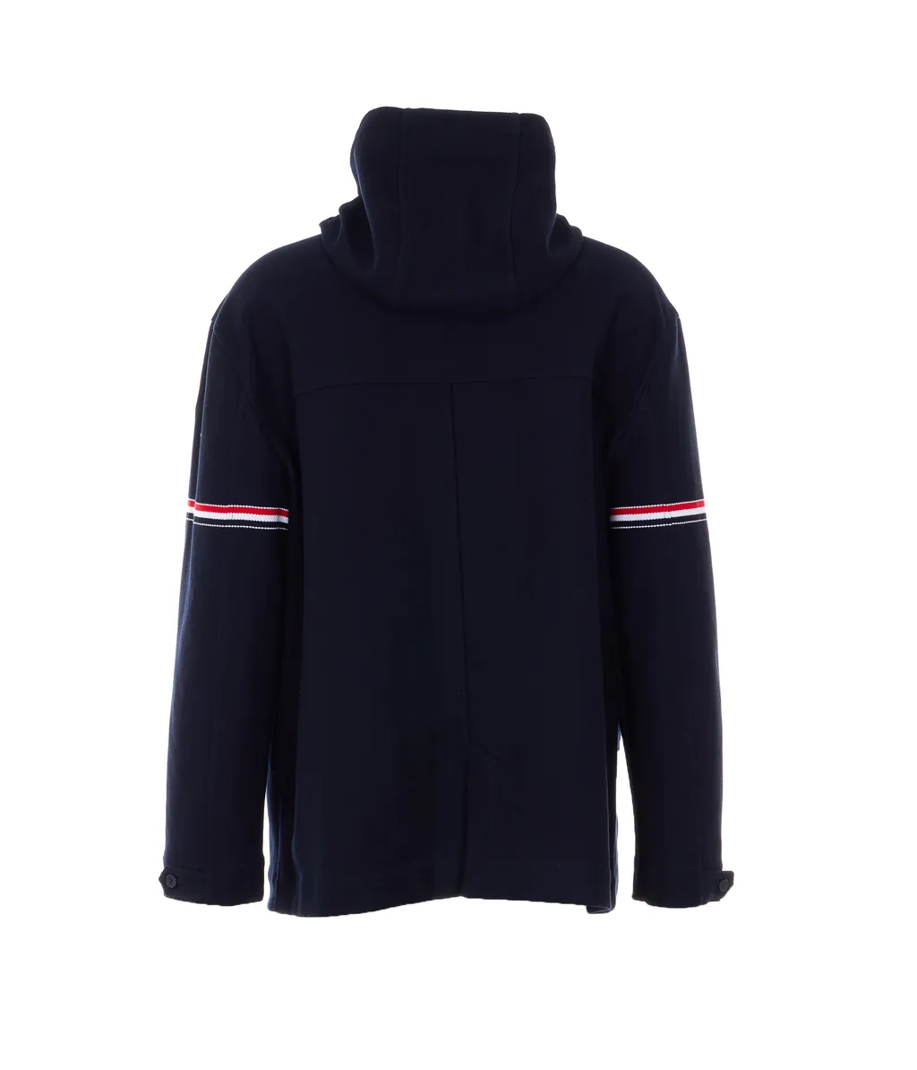 Thom Browne Double Face Tech Twill Oversized Armband Parka