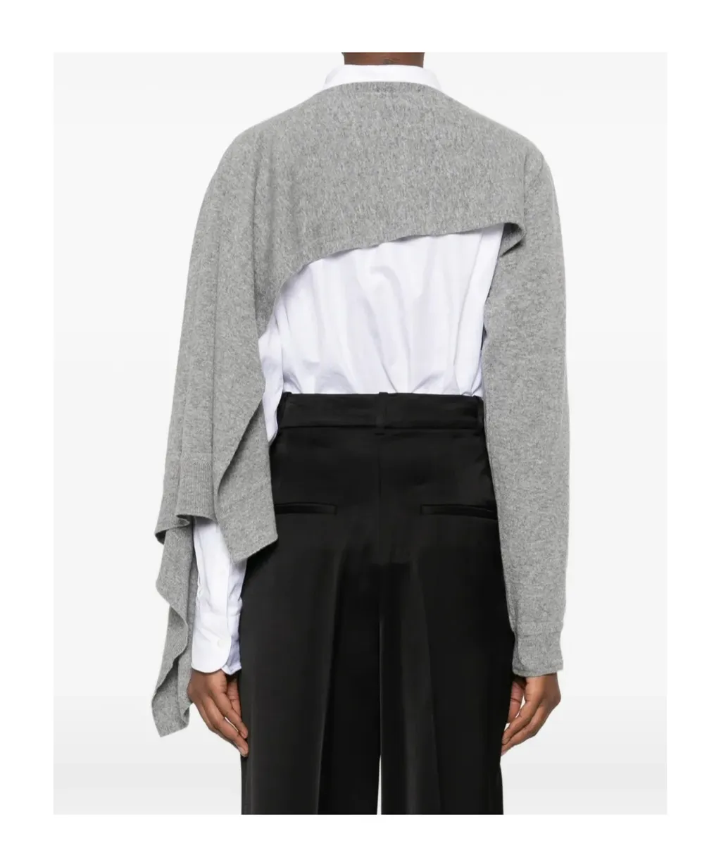 Jil Cape W One Sleeve Volcanic Glass