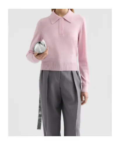 Lightweight Wool Polo Sweater