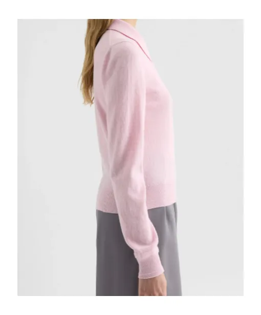 Lightweight Wool Polo Sweater