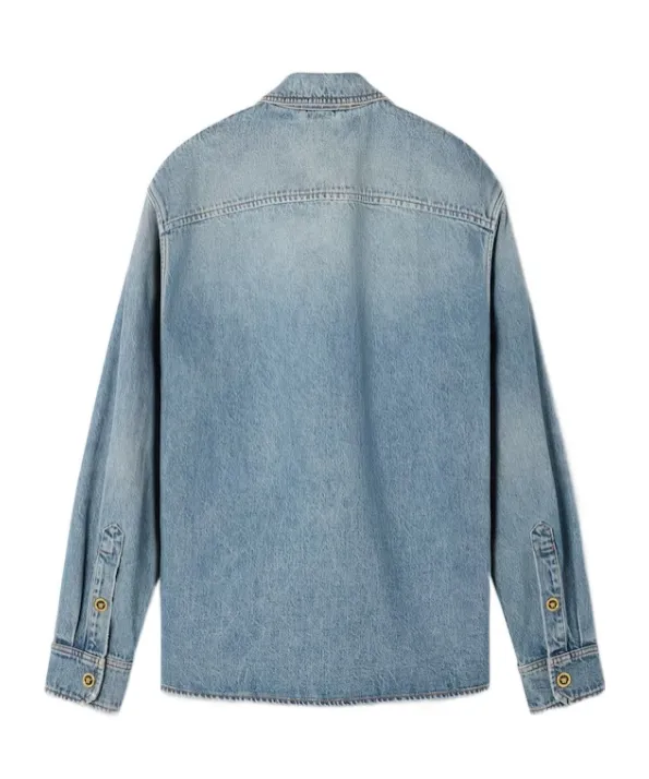 Versace Denim Zipped Overshirt