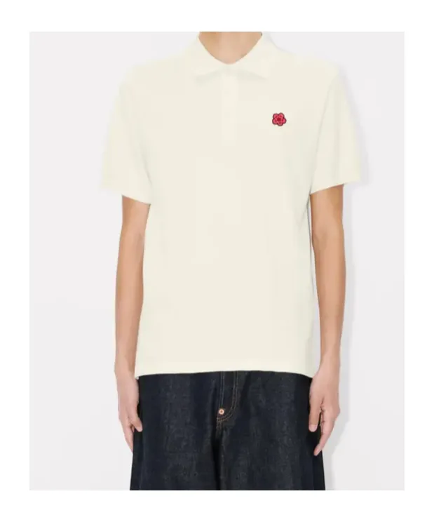 Kenzo Boke Flower Embroidered Slim Polo Shirt