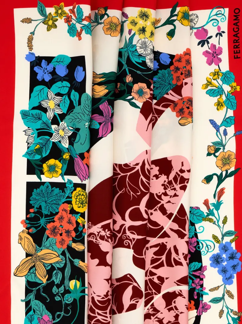 Pegasus Print Silk Scarf
