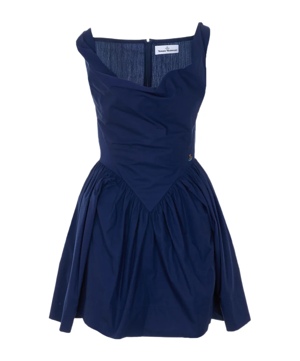 Vivienne Westwood Orb Embroidered Mini Dress