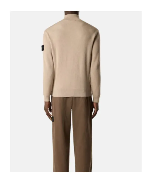 Regular-Fit Zip-Up Jumper