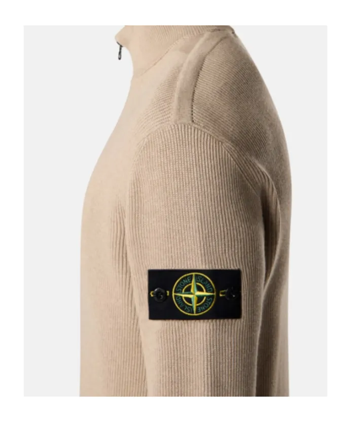 Regular-Fit Zip-Up Jumper