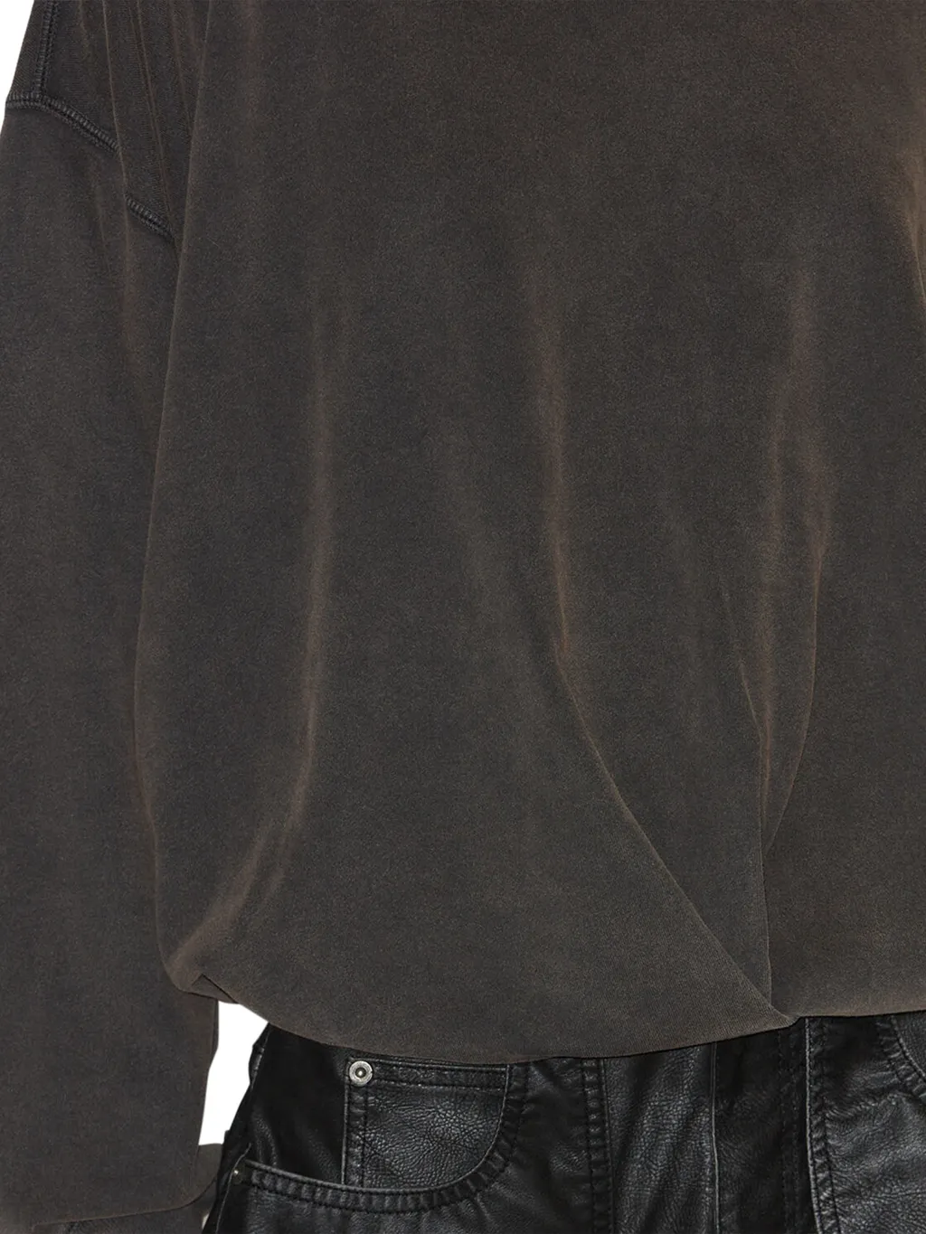 Ruffled Detail Sweatshirt