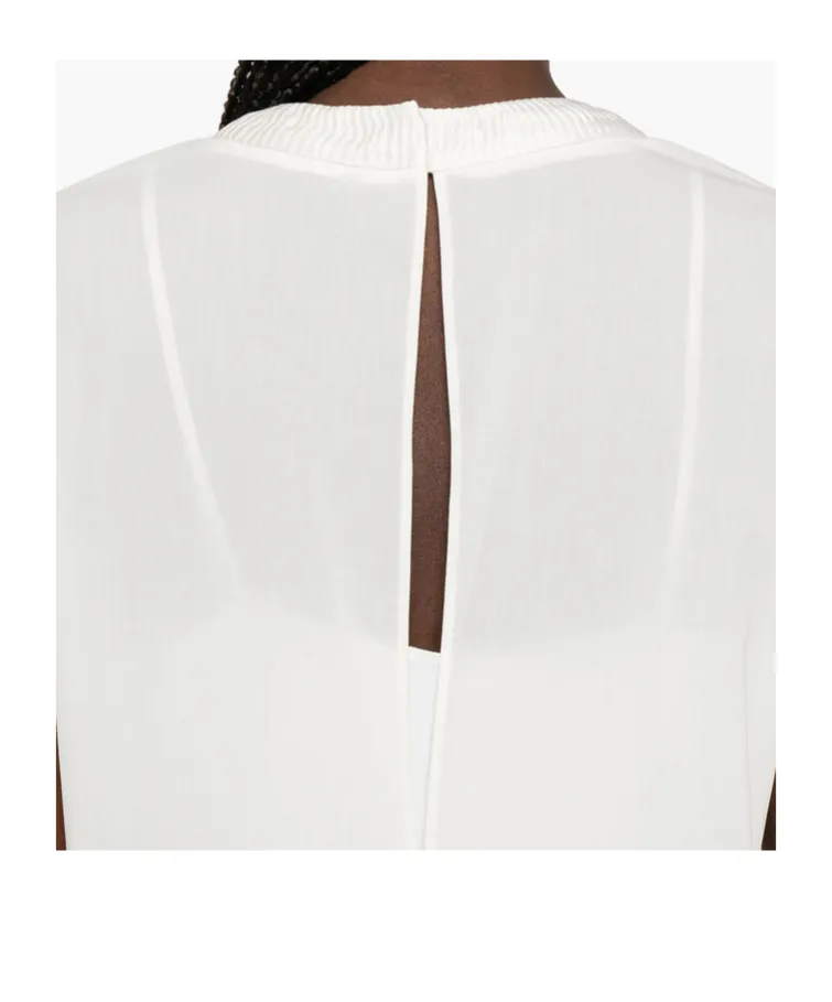 Ruffled Short-Sleeve Asymmetric Dress