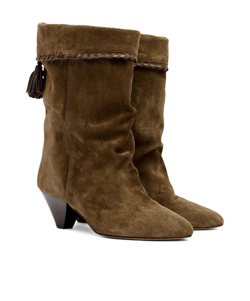 Cuff Detail Ankle Boots