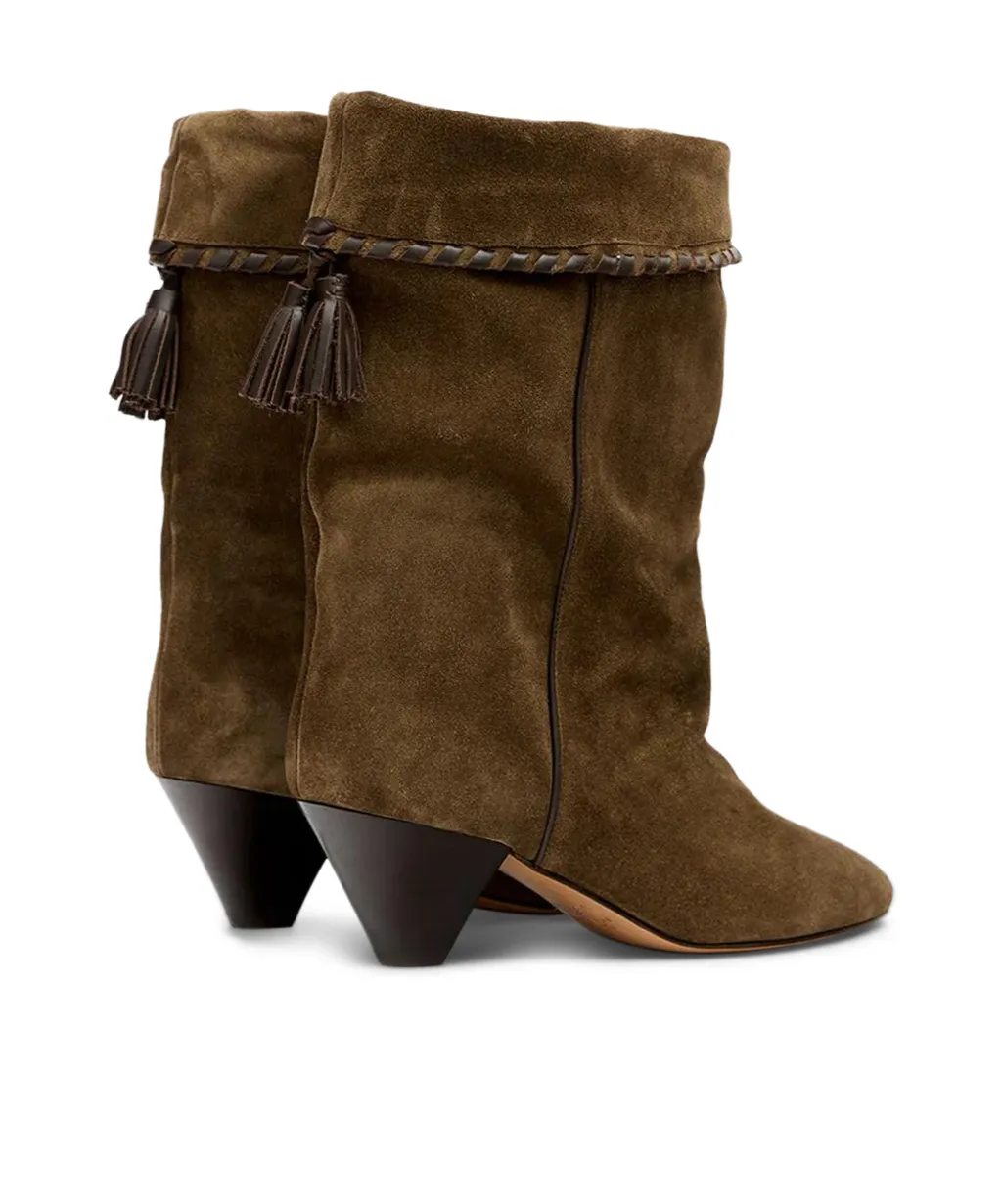 Cuff Detail Ankle Boots