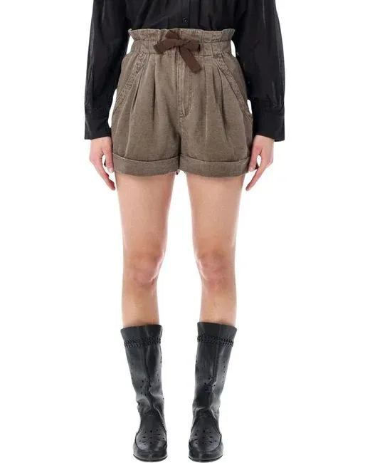 Isabel Marant ÉToile Pleated Drawstring Shorts