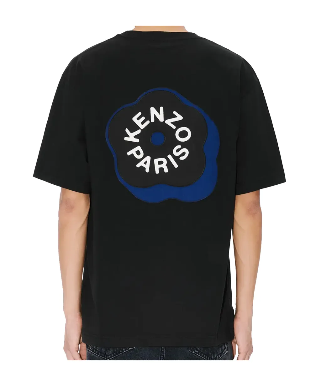 Embroidered Oversized T-Shirt In Cotton Boke Flower 2.0