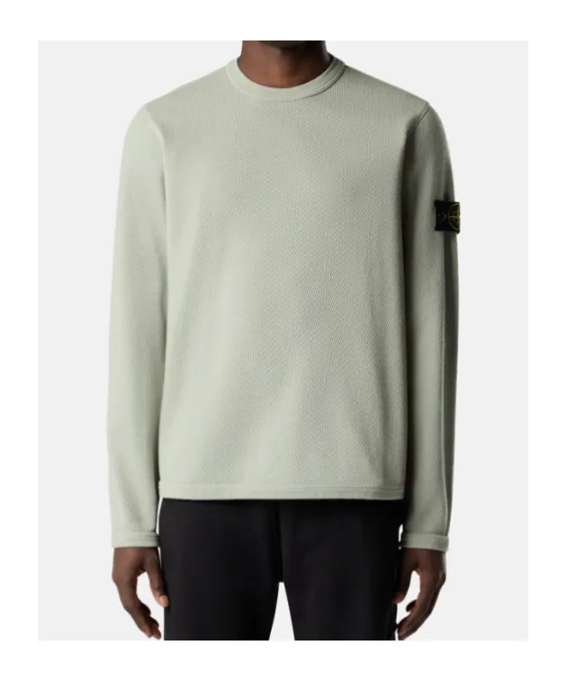 Regular-Fit Crewneck Sweatshirt With Elasticated Trims