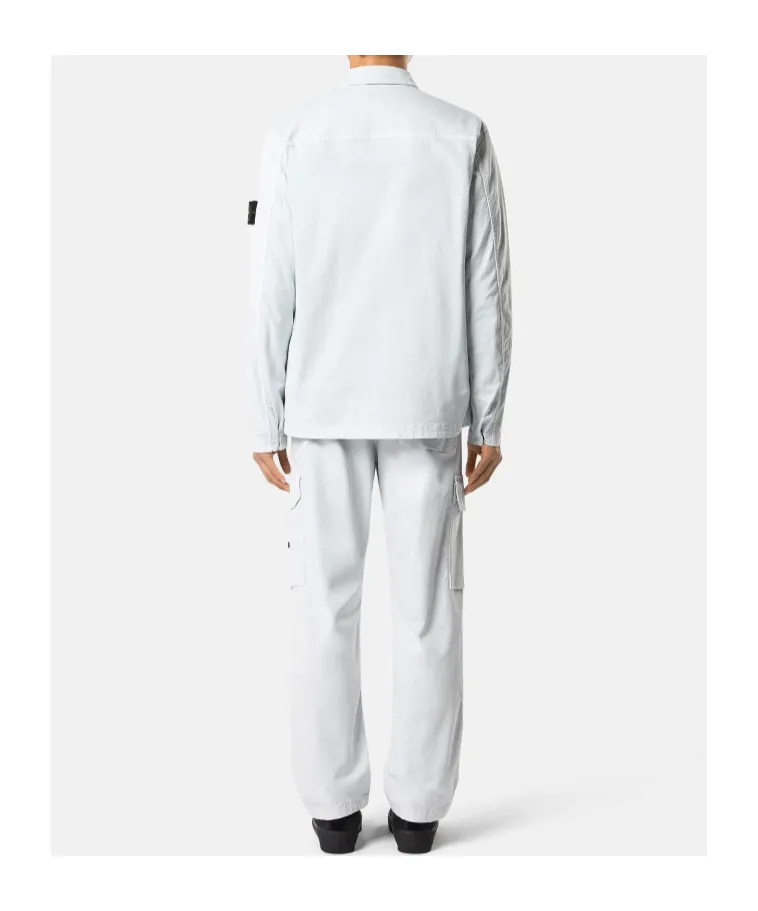 Regular-Fit Zip-Up Overshirt Pocket