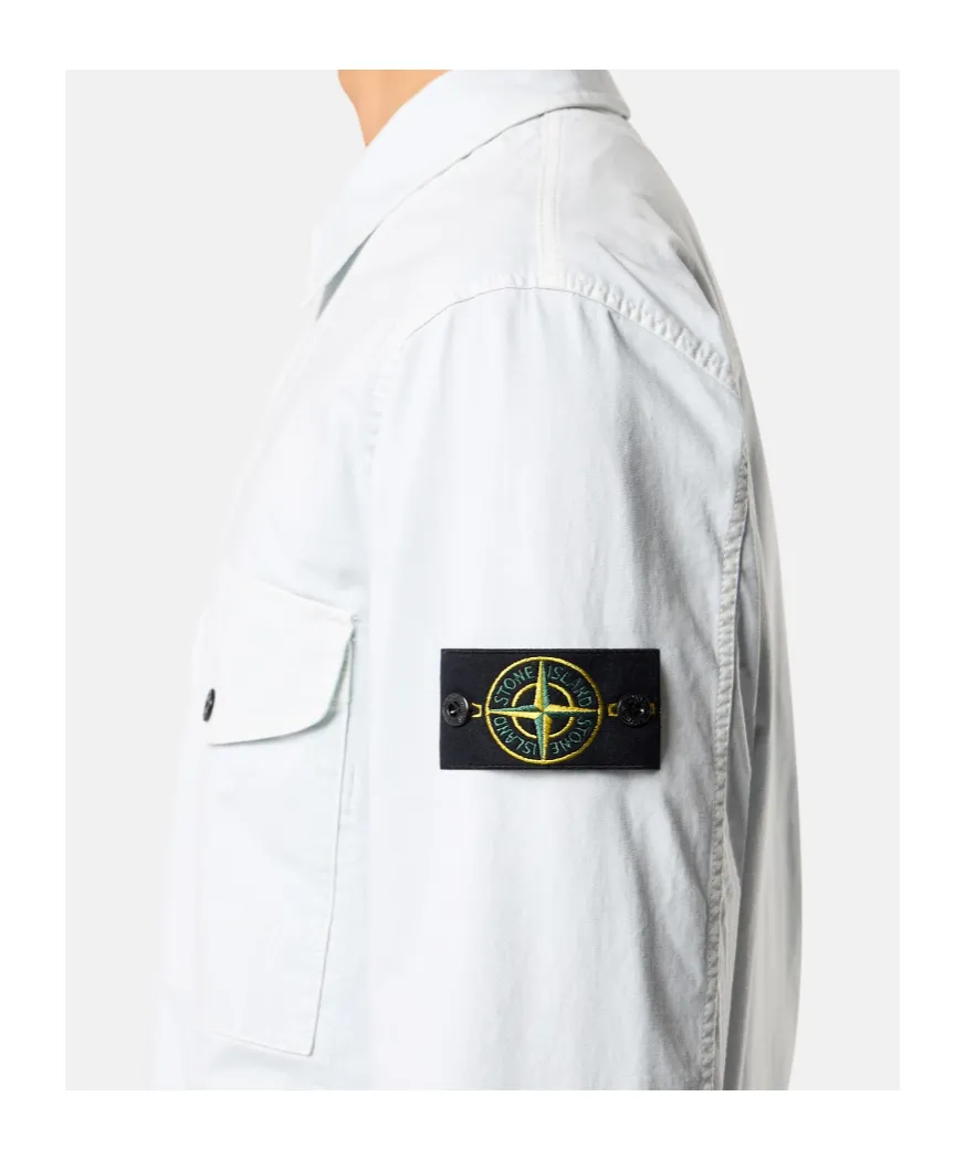 Regular-Fit Zip-Up Overshirt Pocket