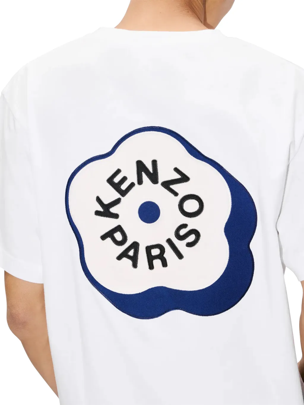 Embroidered Oversized T-Shirt In Cotton Boke Flower 2.0