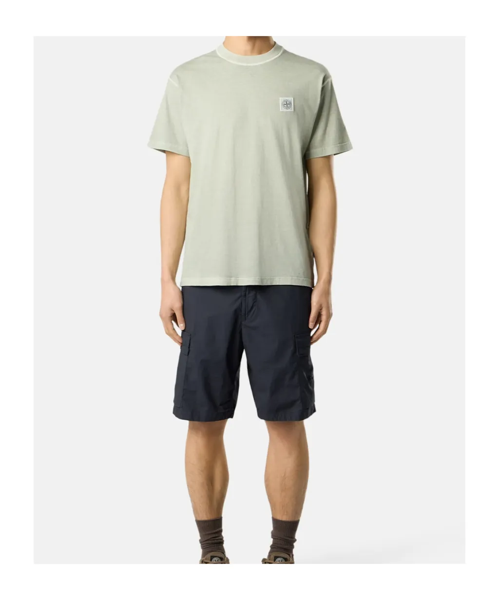 Stone Island Logo Patch Crew-Neck T-Shirt