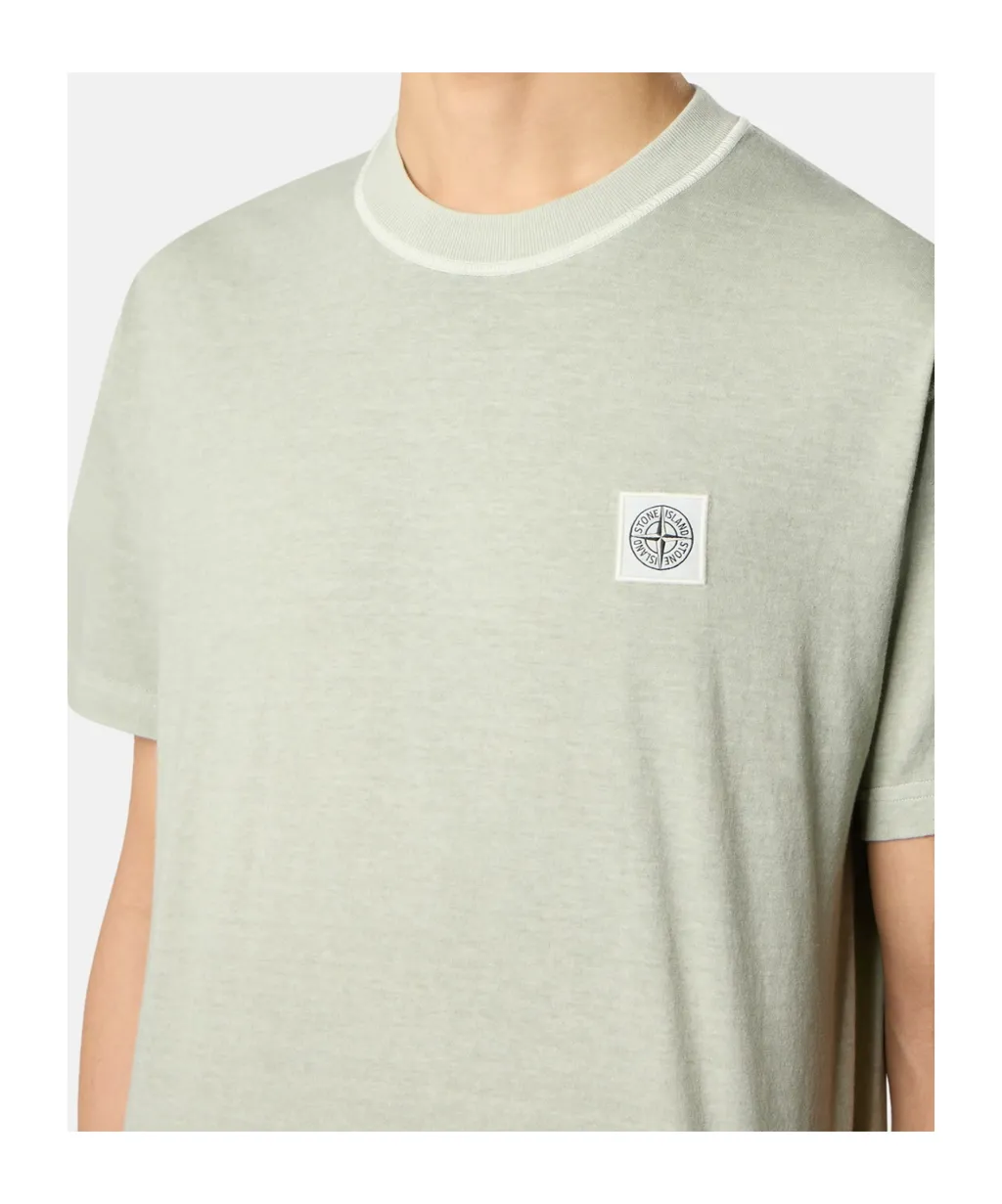 Stone Island Logo Patch Crew-Neck T-Shirt