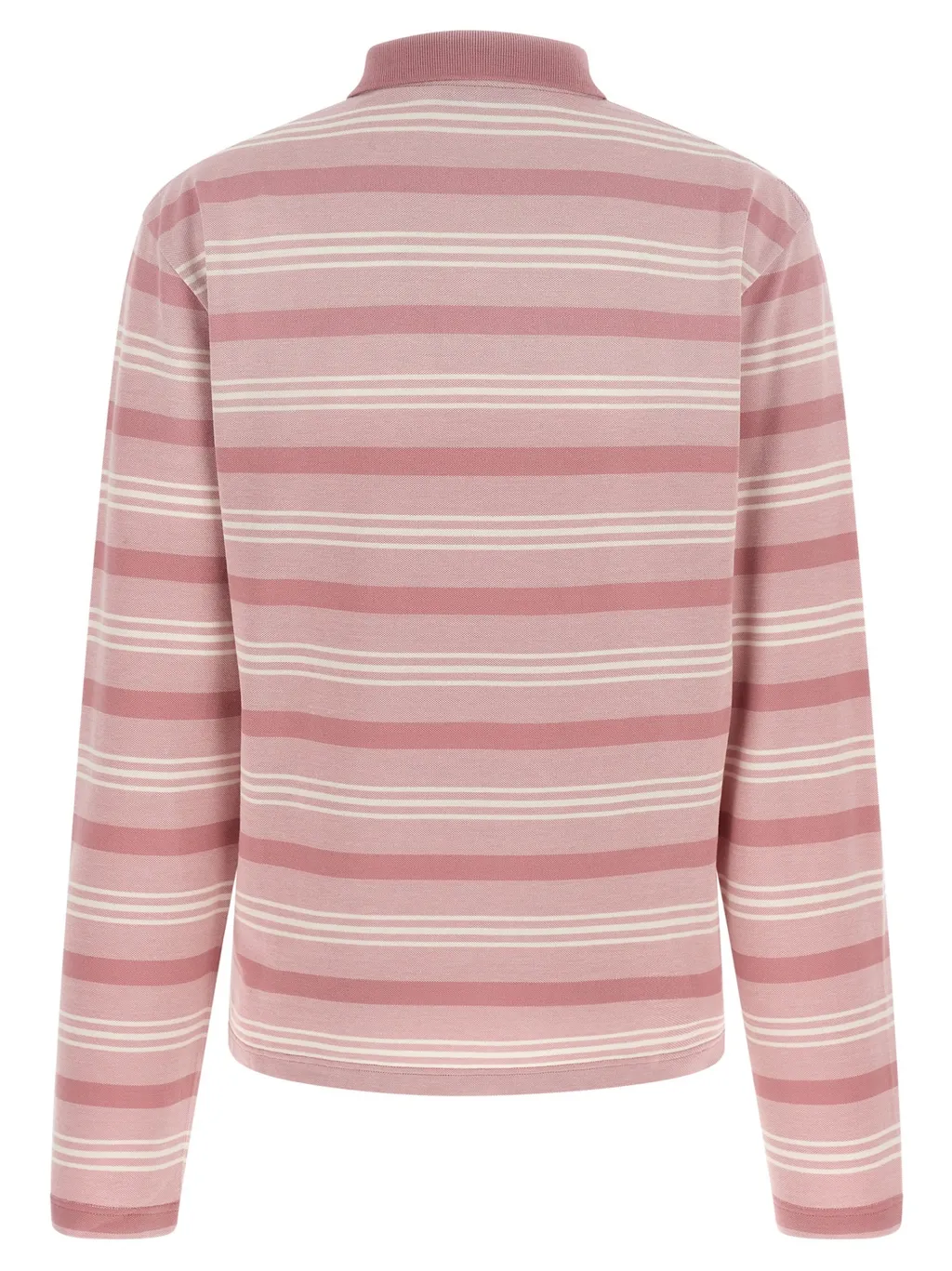 Striped Long-Sleeved Polo Shirt