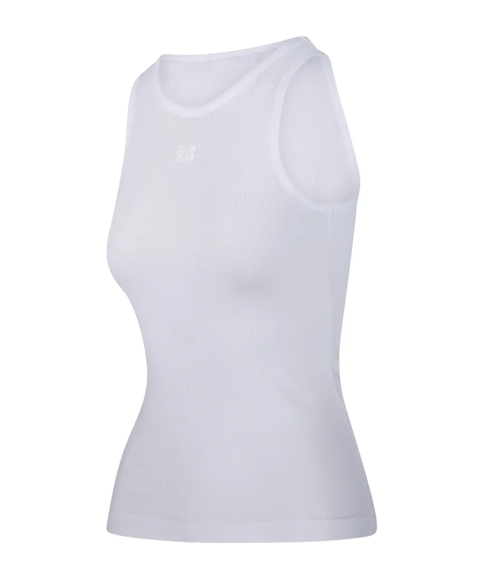 Ganni Sleeveless Ribbed Top