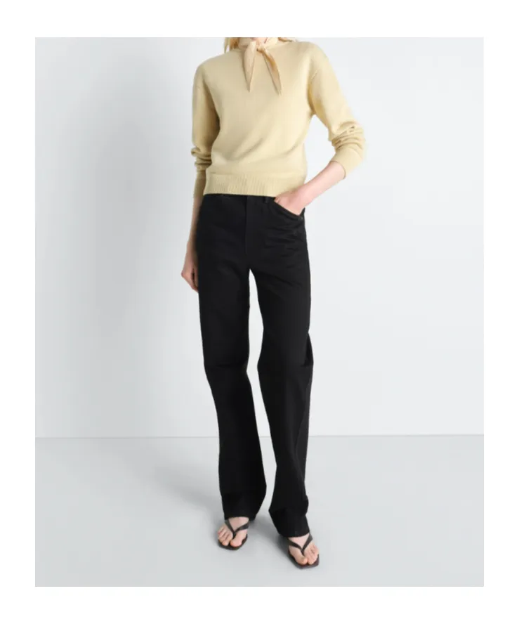 Reversible Buttoned Sweater In Cashmere Wool